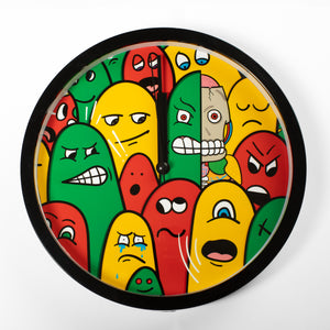 Thinggys - Inside Out Clock ( Green Yellow Red )