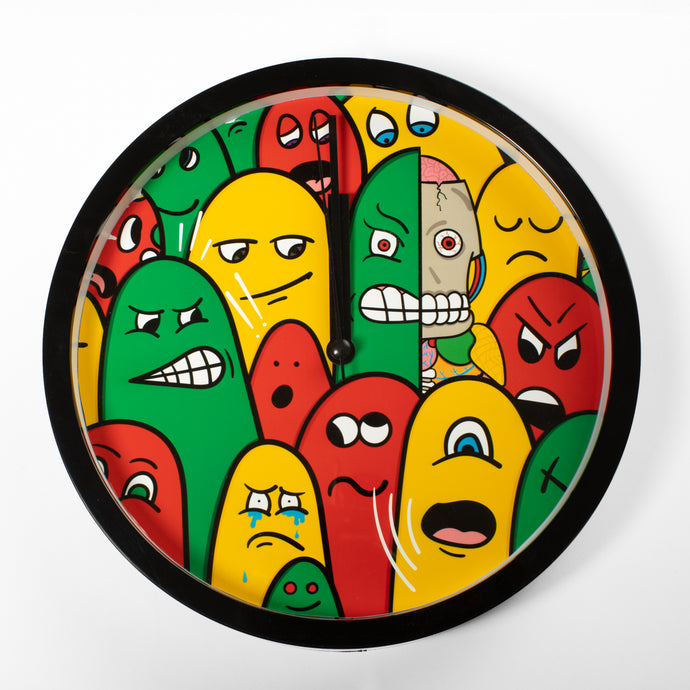 Thinggys - Inside Out Clock ( Green Yellow Red )