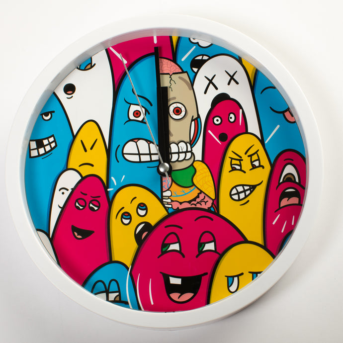 Thinggys - Inside Out Clock (Blue / Pink)